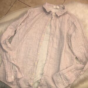 CP Shades Light Pink Button-Up Top